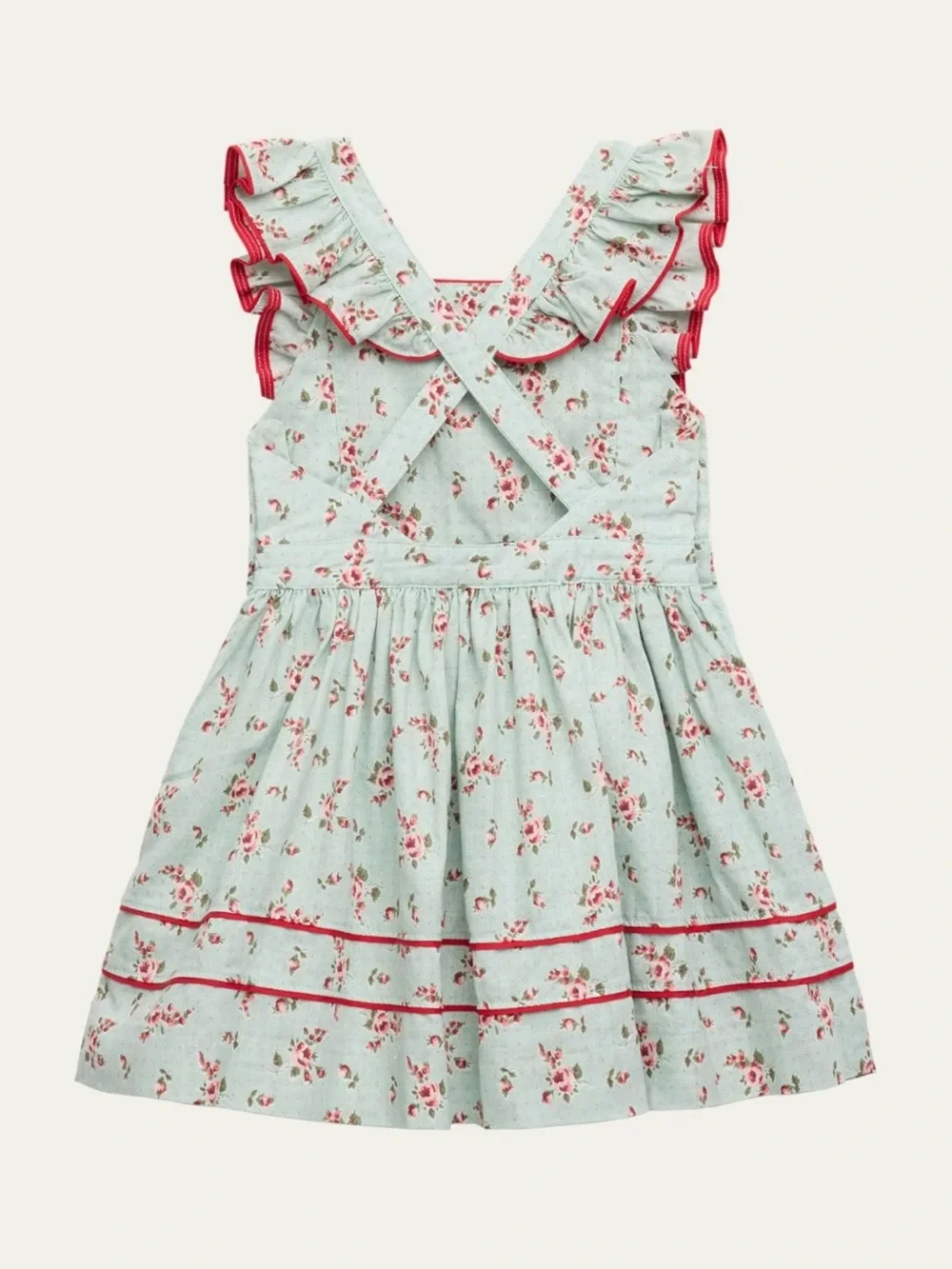 Ralph Lauren Girls Floral Linen-Cotton Dress - Size 6